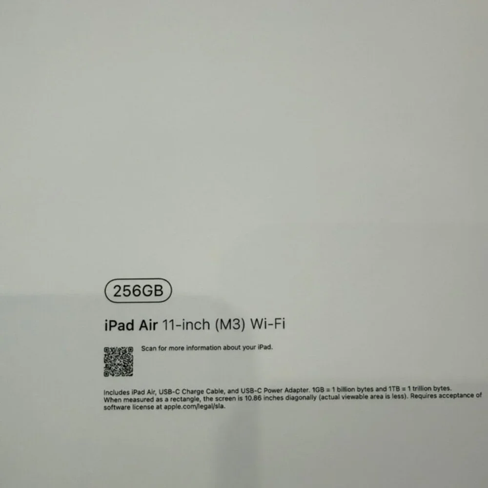 iPad Air 11 inches 2025 Empty box Only
